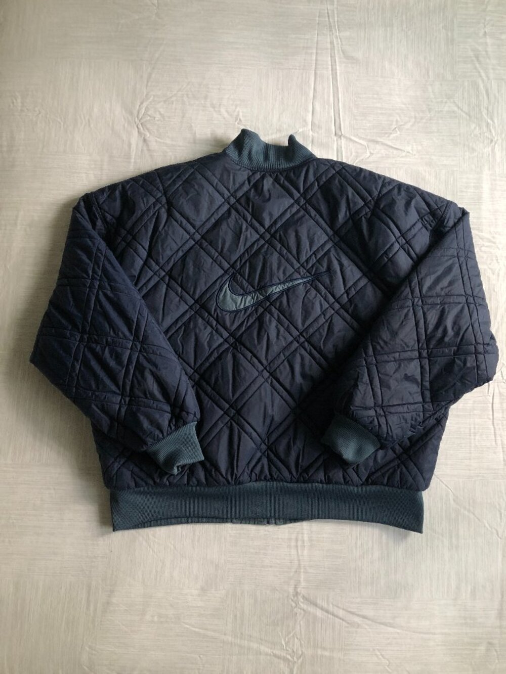 90's Nike Quilted Reversible Bomber Jacket